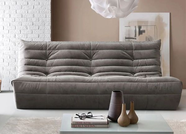 Серый диван в интерьере-26, Серый компактный диван ДеФранс 