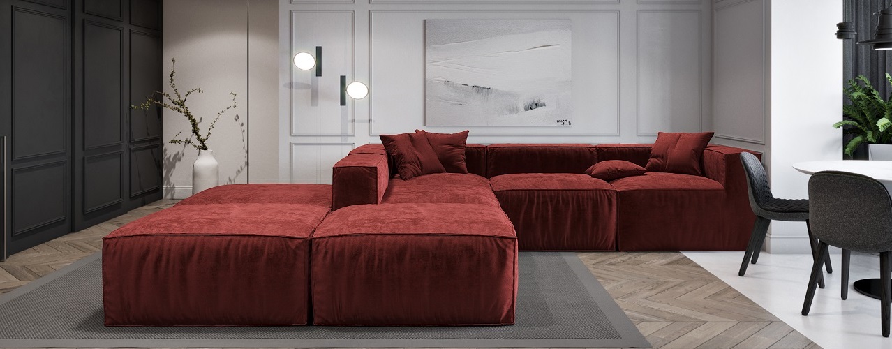 Как выбрать размер дивана-1, Мягкий модульный диван Фри