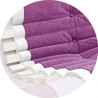 Вставки для поддержки поясницы в чехле дивана ДеФранс (Француз)