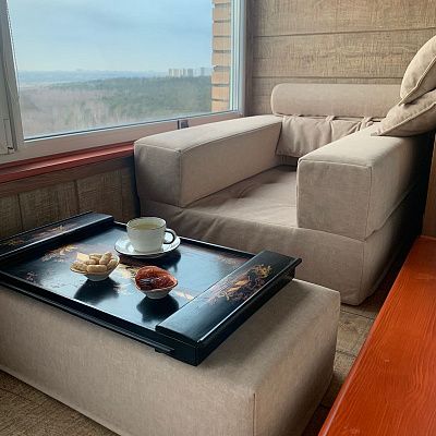 Модульное кресло для зоны отдыха. Отзыв о вариативности мебели с фото. 5 звезд.