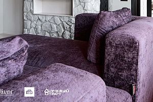 Дачный ответ, В тихом омуте, Диваны Gliver, Фиолетовый диван Драм от Gliver