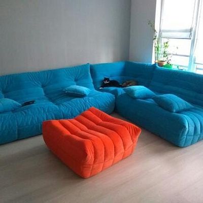 Бескаркасная мягкая мебель для современной квартиры. Отзыв с фото и оценкой 5/5.