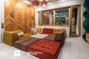 Квартирный вопрос, Маджонг в гостиной , Диваны Gliver, Комплект стильных разноцветных бескаркасных диванов Гоа от Gliver 