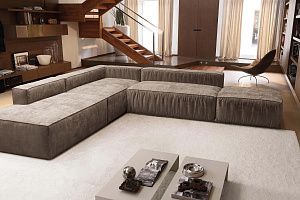 Стильный угловой диван Фри для загородного дома от Gliver