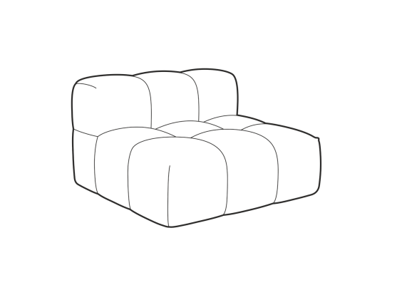 Кресло Квадро 3 секции