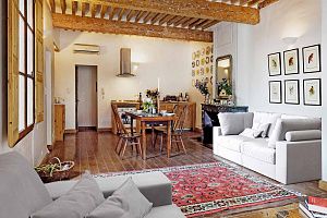 Белый диван Элизиум для зоны отдыха на кухне