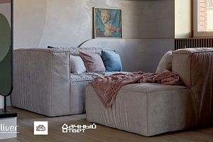 Дачный ответ, Афродита в Зазеркалье, Диваны Gliver, Серый диван Фри 