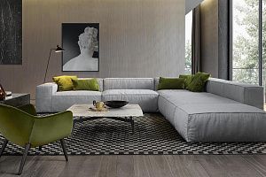 Стильный угловой диван Фри для большой семьи от Gliver 