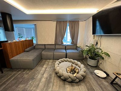 Бескаркасный модульный диван в скандинавском стиле. Отзыв о дизайне с фото. 5/5.