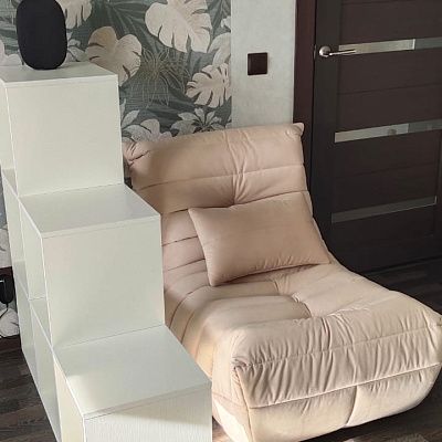 Лаунж кресло для спальни. Отзыв о комфорте и удобстве с  фото. Рейтинг 5 звезд.