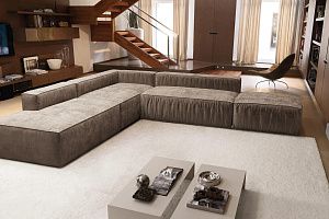 Мягкий бескаркасный диван Фри на заказ для гостиной и большой семьи 