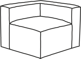Модуль диван Фри угловой 102