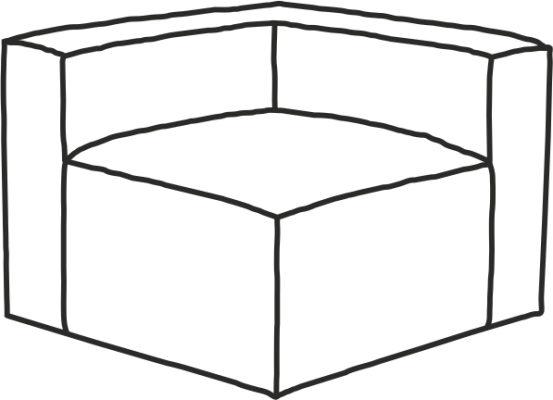 Модуль диван Фри угловой 102