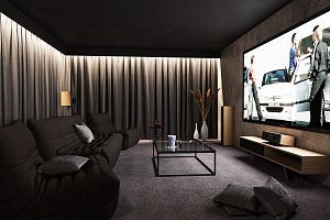 Удобный белый бескаркасный диван ДеФранс для домашнего кинотеатра, на заказ по вашим размерам 