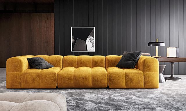 Бескаркасный долговечный диван Квадро, прослужит долго, гарантия от производителя