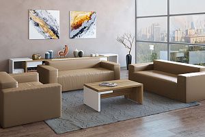 Диван Драм в минималистичном стиле для офиса, дизайнерская модель на заказ