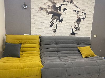 Обустройство лаундж зон в квартире. Качественные низкие диваны. Отзыв о преобразовании пространства с фото. 5/5.