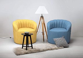 Яркие бескаркасное кресла Шелл для офиса 