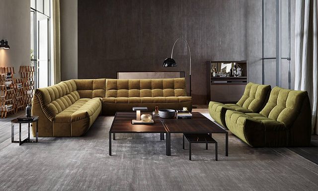 Бескаркасный нераскладной диван ДеИтали от Gliver, без механизмов, мягкий со всех сторон