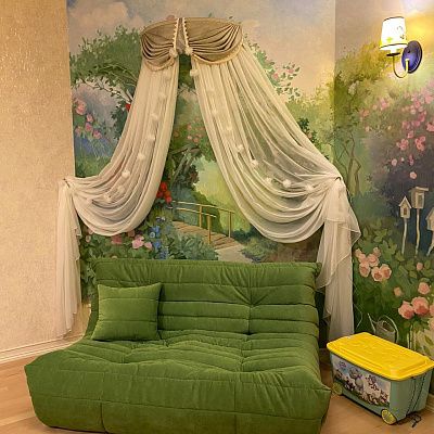 Мягкий бескаркасный диван для ежедневного отдыха. Отзыв с фото и рейтингом 5 звезд.