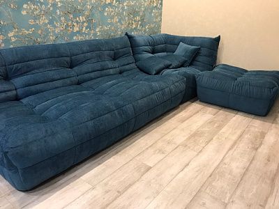 Модульные бескаркасные диваны для просторных гостиных: отзыв с фото. 5/5