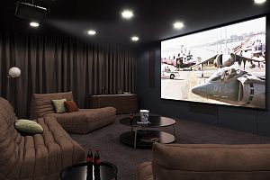 Легкий диван ДеФранс для домашнего кинотеатра, бескаркасный диван нового поколения, на заказ с доставкой по России