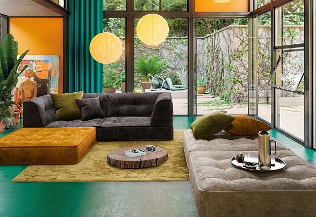 Модульный бескаркасный диван Гоа для веранды 