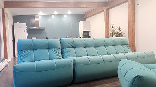 Бескаркасная мебель в современном интерьере дома. Реальный отзыв с фото и рейтингом 5 звезд.