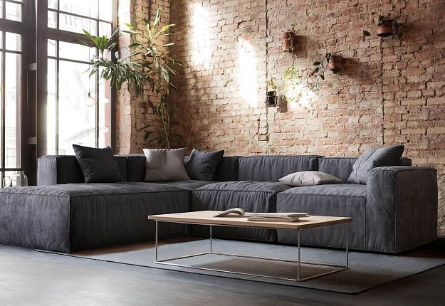 Мягкий диван Фри из антивандальной ткани