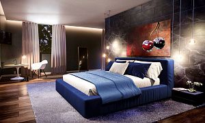 Кровать Драм на заказ от Gliver, любой размер, цвет, текстура, выбор для современной спальни