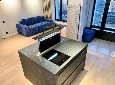 Купить бескаркасный пуф в прихожую. Отзыв о компактности и качестве с фото. Рейтинг 5 звезд.