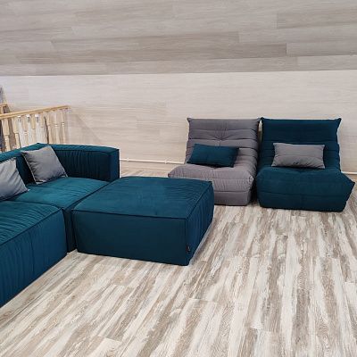 Модульный бескаркасный диван на заказ. Отзыв о индивидуальном заказе с фото. 5/5.