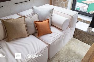 Дачный ответ, Соломенная мансарда, Диваны Gliver, Белый диван Фри 