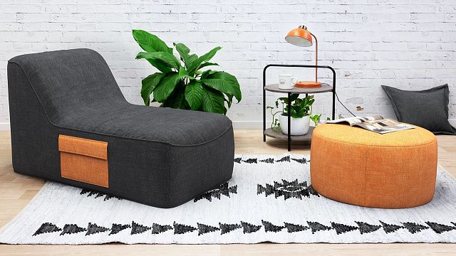 Диван-лежак ДОК фабрики Gliver для лаунж пространства