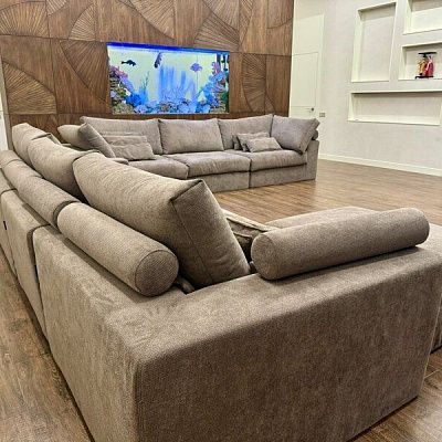 Модульный бескаркасный диван собран под заказ: отзыв с фото и рейтингом 5 звезд