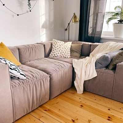 Бескаркасные модульные диваны в современном стиле. Отзыв с фото и рейтингом 5 звезд.