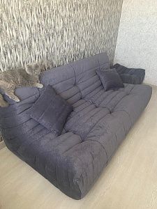 Купить диван из пенополиуретана: отзыв о надежности бескаркасной мебели. Фото и оценка 5 звезд.