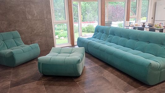 Бескаркасная мебель в современном интерьере дома. Реальный отзыв с фото и рейтингом 5 звезд.