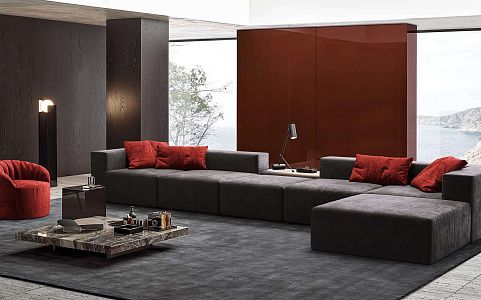 Бескаркасный диван Драм от Gliver для большой компании