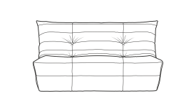 Диван ДеФранс™️ прямой 2-х местный