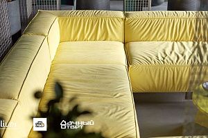 Дачный ответ, Бананово-лимонный Сингапур, Диваны Gliver, Желтый диван Фри Лаунж от Gliver