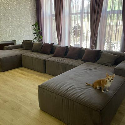 Отзыв о  модульном диване от Гливер Фото в интерьере и оценка 5/5.