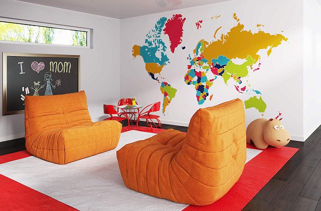 Как правильно выбрать цвет для интерьера-10, Компактный диван ДеФранс для детской 