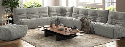 Как выбрать цвет дивана-22, Модульный диван ДеФранс для большой семьи