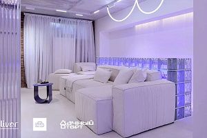 Дачный ответ, Гостиная с кубиками льда, Диваны Gliver, Белый диван Фри от Gliver 