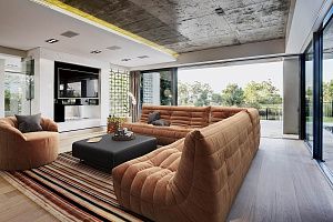 Комплект длинных бескаркасных диванов ДеФранс на заказ 