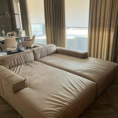 Модульные бескаркасные диваны для просторных гостиных: отзыв с фото. 5/5