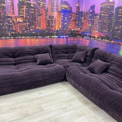 Бескаркасная мягкая мебель для современной квартиры. Отзыв с фото и оценкой 5/5.