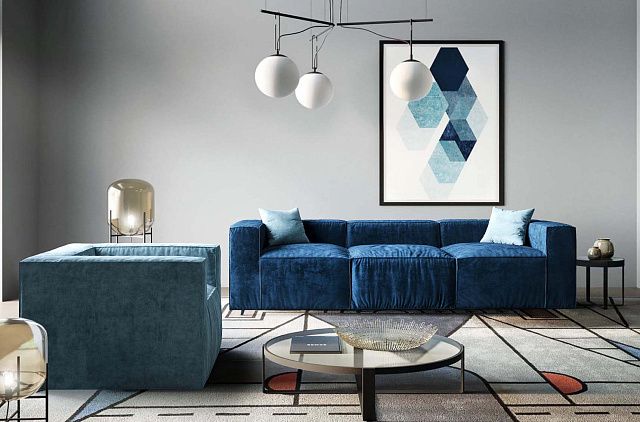 Как правильно выбрать цвет для интерьера-2, Модульный диван Фри 