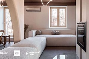 Дачный ответ, Обнимающая гостиная, Диваны Gliver, Белый диван Драм от Gliver